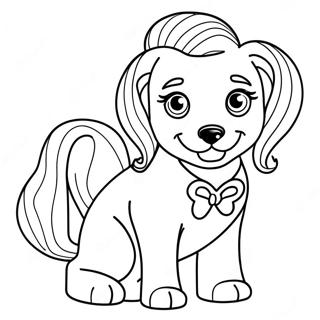 Pagina Para Colorir De Cachorro Da Barbie 31929-16439