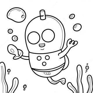 Pagina Para Colorir Do Bebe Spongebob Fofo Debaixo Dagua 32060-16545