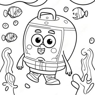 Pagina Para Colorir Do Bebe Spongebob Fofo Debaixo Dagua 32060-16548