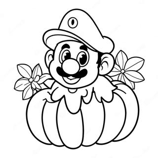 Paginas Para Colorir Do Luigi Em Um Fantasia De Abobora 32140-16612