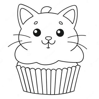 Gatinha Cupcake Páginas Para Colorir