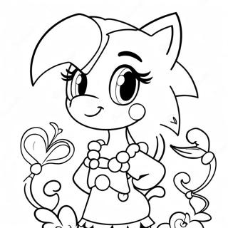 Pagina Para Colorir Da Amy Rose 321-259