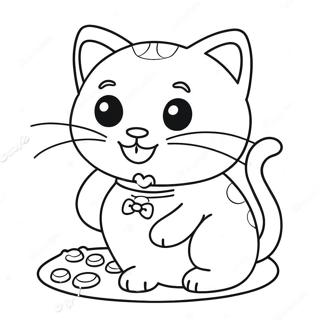 Paginas Para Colorir De Gatinho Fofo Com Granulado 32200-16660