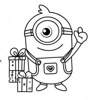 Pagina Para Colorir Do Minion De Natal 32209-16663