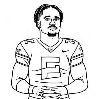 Pagina Para Colorir Do Jalen Hurts Em Acao 32270-16716