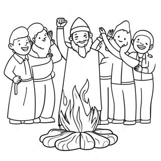 Pagina Para Colorir Da Celebracao De Lag Baomer 32289-16727