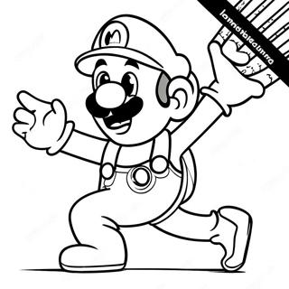 Pagina Para Colorir Do Luigi Em Acao 3229-2638