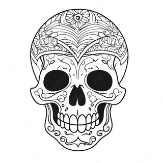 Pagina Para Colorir De Tatuagem De Caveira 32329-16759