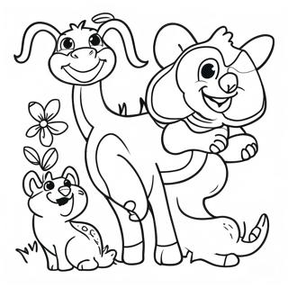 Pagina Para Colorir De Animais Alegres 32350-16779