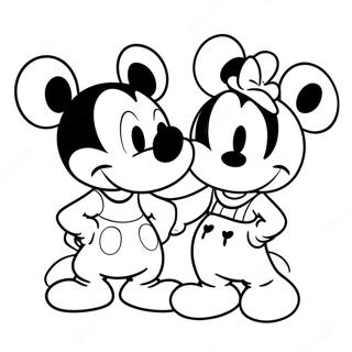 Mickey E Minnie Páginas Para Colorir