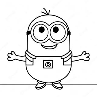 Pagina Para Colorir Kevin Minion Feliz 32390-16809