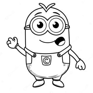 Pagina Para Colorir Kevin Minion Feliz 32390-16811