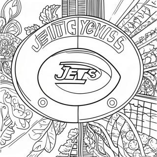 New York Jets Páginas Para Colorir