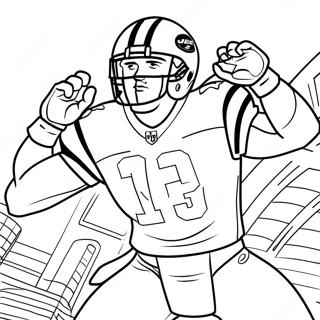 Pagina Para Colorir Jogador Do New York Jets Em Acao 32410-16828