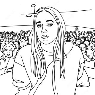 Pagina Para Colorir Da Billie Eilish Em Concerto 3249-2654