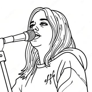 Pagina Para Colorir Da Billie Eilish Em Concerto 3249-2655