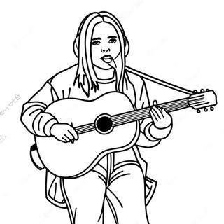 Pagina Para Colorir Da Billie Eilish Em Concerto 3249-2656