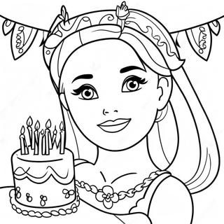 Pagina Para Colorir Barbie Feliz Aniversario 32581-16942