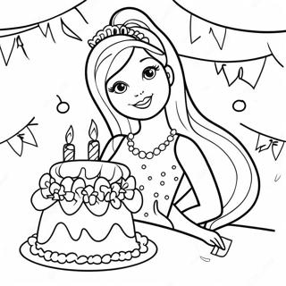 Pagina Para Colorir Barbie Feliz Aniversario 32581-16944