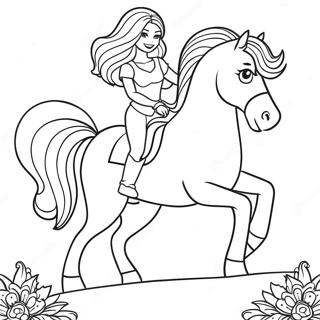 Pagina Para Colorir Barbie Montando Um Cavalo Majestoso 32622-16977