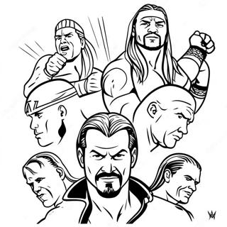 Pagina Para Colorir Superstars Da Wwe Em Acao 32652-17003