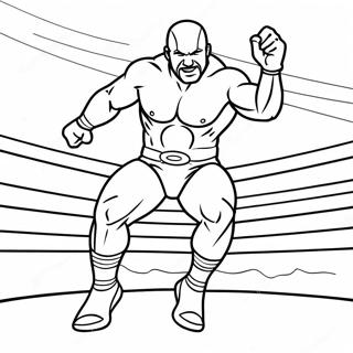 Pagina Para Colorir Do Lutador Da Wwe Pulando Sobre O Oponente 3269-2669