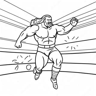 Pagina Para Colorir Do Lutador Da Wwe Pulando Sobre O Oponente 3269-2671