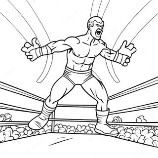 Pagina Para Colorir Do Lutador Da Wwe Pulando Sobre O Oponente 3269-2672