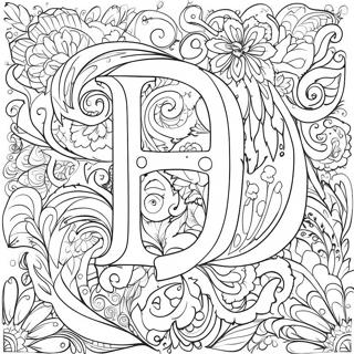 Pagina Para Colorir Do Alfabeto Em Caligrafia Elegante 32752-17081