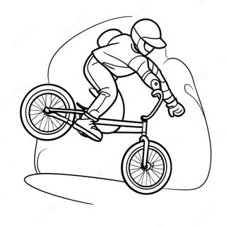 Pagina Para Colorir Do Piloto De Acrobacias De Bmx Legal 32932-17228