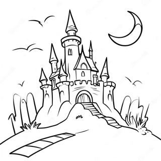 Pagina Para Colorir Do Castelo Malvado Assustador 33002-17279