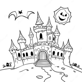 Pagina Para Colorir Do Castelo Malvado Assustador 33002-17280