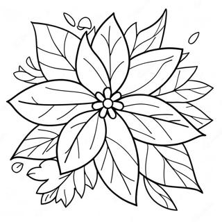 Pagina Para Colorir Da Flor De Poinsettia 33011-17282