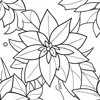 Pagina Para Colorir Da Flor De Poinsettia 33011-17283