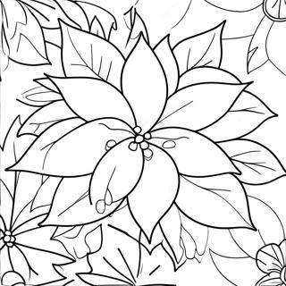 Pagina Para Colorir Da Flor De Poinsettia 33011-17284