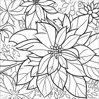 Pagina Para Colorir Da Poinsettia Festiva 33012-17288