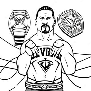 Pagina Para Colorir Da Luta Pelo Campeonato Da Wwe 33022-17294