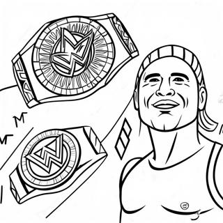 Pagina Para Colorir Da Luta Pelo Campeonato Da Wwe 33022-17296