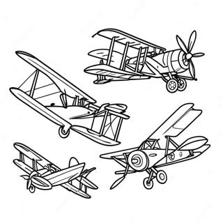 Pagina Para Colorir De Avioes Da Primeira Guerra Mundial Voando 33102-17360