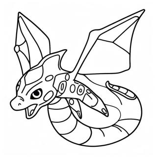 Pagina Para Colorir De Rayquaza Voando No Ceu 33112-17367