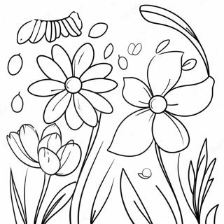 Pagina Para Colorir De Flores De Primavera 3329-2706