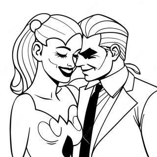 Pagina Para Colorir Do Amor Entre O Coringa E A Harley Quinn 33301-17514