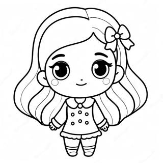 Pagina Para Colorir Da Garota Chibi 33331-17538