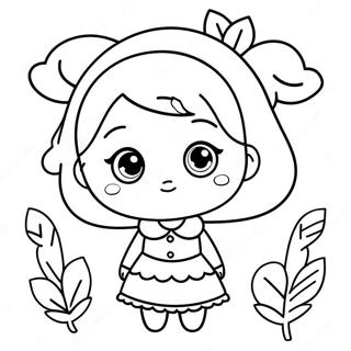 Pagina Para Colorir Da Garota Chibi Com Olhos Grandes 33332-17542