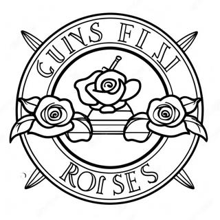 Pagina Para Colorir Do Logo Guns And Roses 33341-17546