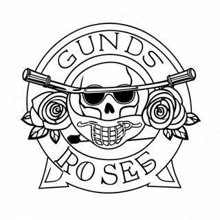 Pagina Para Colorir Do Logo Guns And Roses 33341-17547