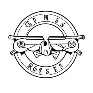 Pagina Para Colorir Do Logo Guns And Roses 33341-17548