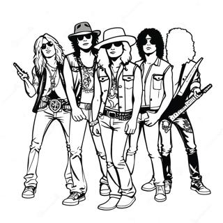 Pagina Para Colorir Dos Membros Da Banda Guns And Roses 33342-17550