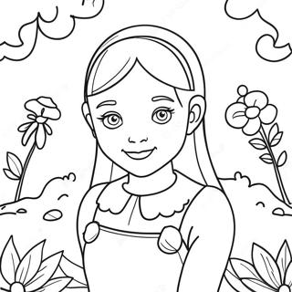 Pagina Para Colorir Da Emma Em Um Jardim Magico 33392-17590