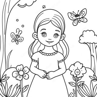 Pagina Para Colorir Da Emma Em Um Jardim Magico 33392-17591